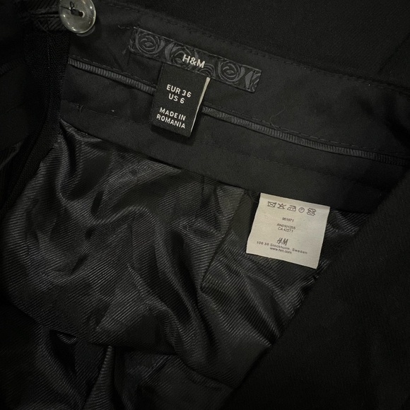 H&M Black Midi A-Line Skirt for Cocktail - Picture 9 of 10